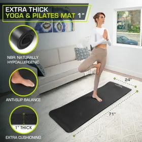 800689569450 PROSOURCEFIT Yoga Pilates Mat Fitne #2