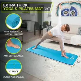 810244020920 PROSOURCEFIT Yoga Pilates Mat High Density #2