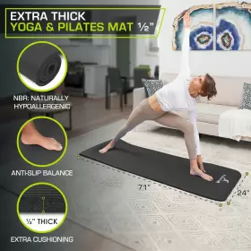 810244020937 PROSOURCEFIT Yoga Pilates Mat High Densi #2