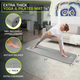 810244020968 PROSOURCEFIT Yoga Pilates Mat High Density #2