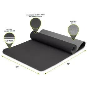 810244022146 PROSOURCEFIT Natura Tpe Yoga Mat Reversible High #2