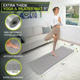 810244024072 PROSOURCEFIT Yoga Pilates Mat High #2