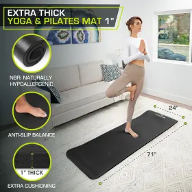 810244024089 PROSOURCEFIT Yoga Pilates Mat High #2
