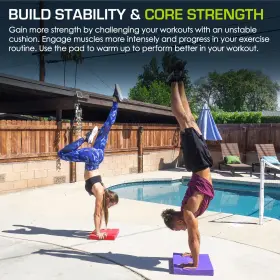 810244025659 PROSOURCEFIT Balance Pad Cushioned Slip Foam Mat #2