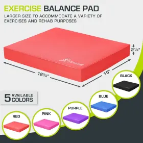 810244025659 PROSOURCEFIT Balance Pad Cushioned Slip Foam Mat