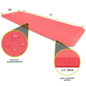 858079002391 PROSOURCEFIT Yoga Pilates Exercise Mat Padded #2