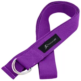 PS-2015-MET-PURPLE PROSOURCEFIT Ring Yoga Strap Stretching #3