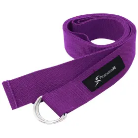 PS-2015-MET-PURPLE PROSOURCEFIT Ring Yoga Strap Stretching