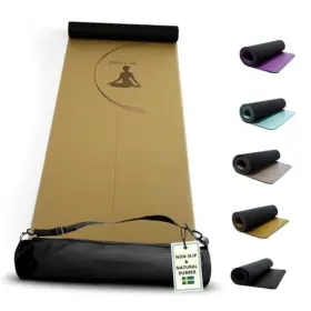 YOGA001 PROSPORTA SWEDEN Yoga Mat Slip Grip Bag Vegan Natural