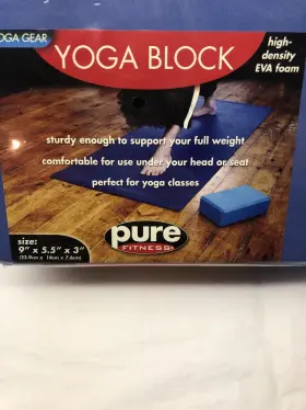 8003YB PURE FITNESS Yoga Block Gear Eva Foam Pilates Gym #2 8003YB PURE FITNESS Yoga Block Gear Eva Foam Pilates Gym #2