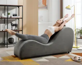 11138-11178 PUREMIND Yoga Chair Curved Chaise Lounge Relaxing