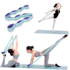 H107 QIDAIALUCK Stretch Elastic Yoga Stretching Strap Loops