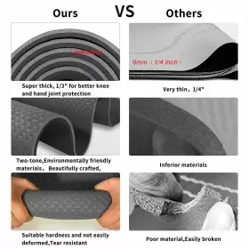 792119906617 QMKGEC Yoga Mat Exercise Tpe Slip High Density #2