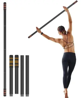 QSN-YS-L-B-1 QUEENSION Yoga Stick Steel Stretching Bar Mob