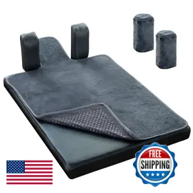 B09R16CGML RAINBO Pilates Reformer Slip Mat Towel Block