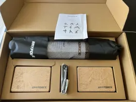 788362835156 RAYFORCE Cork Yoga Starter Set Mat Blocks