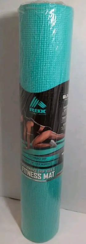 4RBYG0221F0G7 RBX Performance Grip Yoga Fitness Mat Turquoise