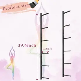 792966742055 RETYION Yoga Mat Holder Wall Mount Storage #2