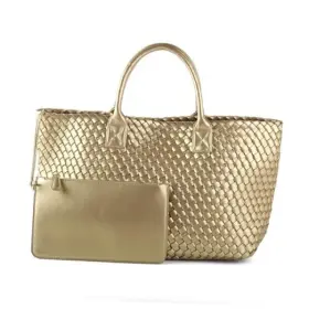 RHEBERB7 RHEBER Tote Bag Women Handwoven Travel Handbag