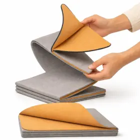 199284009080 ROAM WRAP Folding Cork Yoga Mat Rolled Backpack