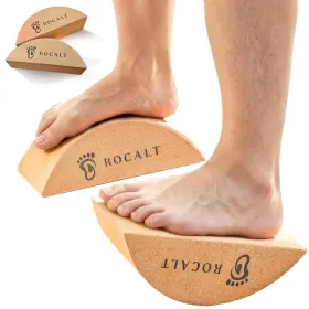 ROC10111GF ROCALT Cork Yoga Half Moon Block Calf Stretching ROC10111GF ROCALT Cork Yoga Half Moon Block Calf Stretching