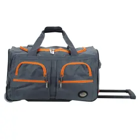 PRD330-CHARCOAL ROCKLAND Rolling Duffel Bag