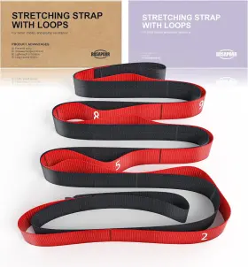 R-YOGA-4 ROSAPOAR Elastic Stretching Strap Loops Physical R-YOGA-4 ROSAPOAR Elastic Stretching Strap Loops Physical