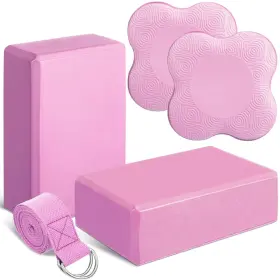 QIR-ROUNDFUNNY-3578 ROUNDFUNNY Yoga Knee Pads Strap Set Foam