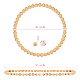 711531019491 RR ROUND RICH DESIGN Wooden Hula Exercise Hoop #2