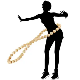 711531019491 RR ROUND RICH DESIGN Wooden Hula Exercise Hoop