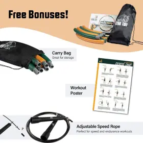 736373277229 RYNO TUFF Hula Hoop Foam Padding Bag Jump Rope #3