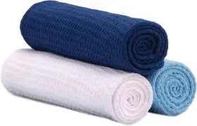 223301 S-T INC Microfiber Gym Yoga Towel Honeycomb Blues