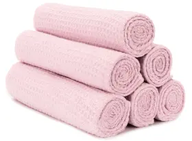 777501 S-T INC Microfiber Gym Yoga Towel Pack Honeycomb Pink