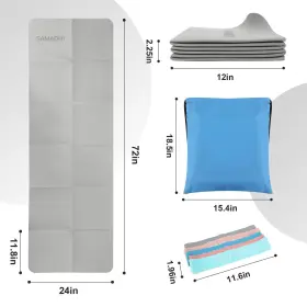 732249832561 SAMADHI Folding Yoga Travel Mat Set Resistance #2