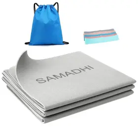 732249832561 SAMADHI Folding Yoga Travel Mat Set Resistance