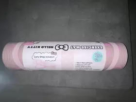 Sanrio Sil-35001 Hello Kitty Exercise Yoga Mat Light Pink 24 Inch W 68 L - 10mm With Strap