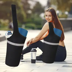 735299284984 SARHLIO Yoga Mat Bag Pocket Zipper #3