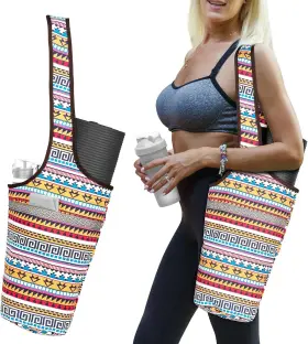 735299522581 SARHLIO Yoga Mat Bag Pocket Zipper National