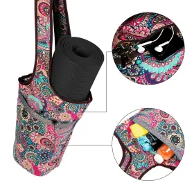 735299634291 SARHLIO Yoga Mat Bag Pocket Zipper Carrier #3