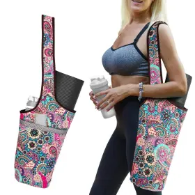 735299634291 SARHLIO Yoga Mat Bag Pocket Zipper Carrier