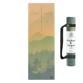 199284912045 SATORI CONCEPT Cork Yoga Mat Natural Rubber Base