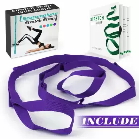 937959651691 SCOTAMALONE Stretching Strap Yoga Stretch Book #2