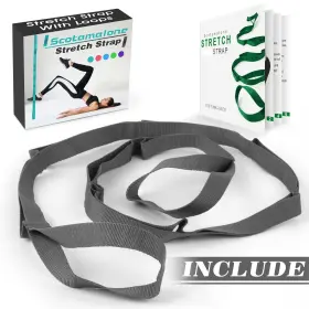 937959652742 SCOTAMALONE Stretch Strap Yoga Stretching Rehab #2