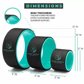 195893768493 SECRET GARDEN Yoga Wheel Roller Stretching Postu #2