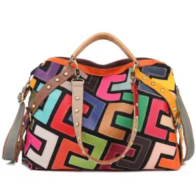 438051908572 SEGATER Womens Multicolor Tote Handbag Random