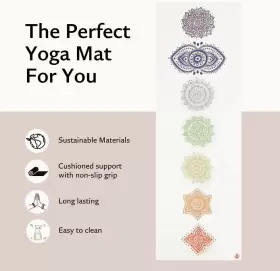 850024670341 SHAKTI WARRIOR Tpe Yoga Mat Artist Eco Slip #2