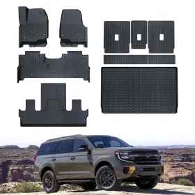 SHGFD7EXM25 SHARGGE Car Floor Mats Ford Expedition Seats Tpe