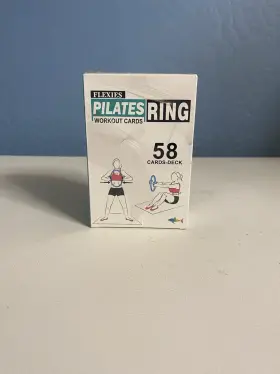 X003DP96KP SHARK FITNESS Pilates Ring Workout Cards Deck