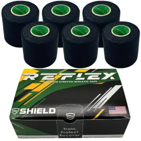 SRV200BLK SHIELD Cleat Spatting Tape Stretch Athletic Ankle