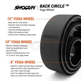 717927612666 SHOGUN SPORTS Yoga Wheel Roller Pain Relief #2